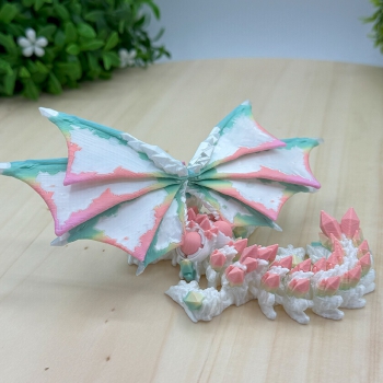 Kristallwolfsdrache - Lunaria Weiße Flügel